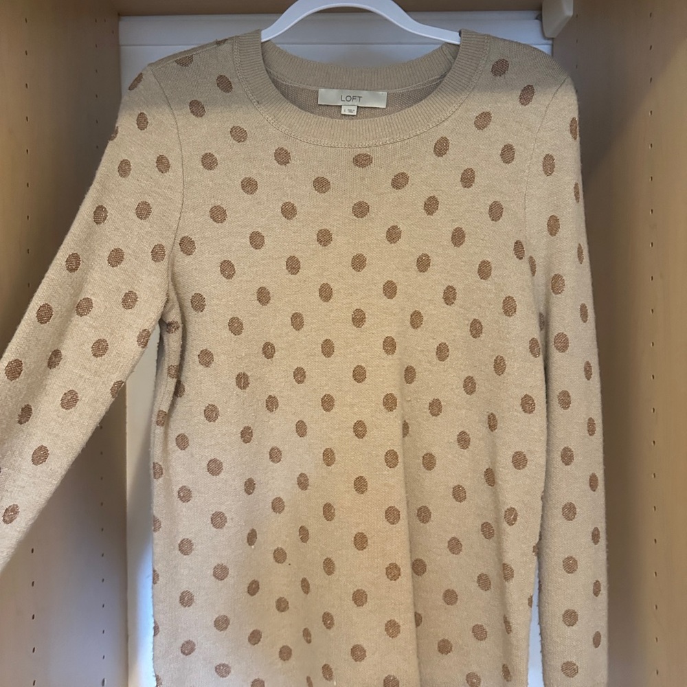 LOFT Tan Knit Sweater